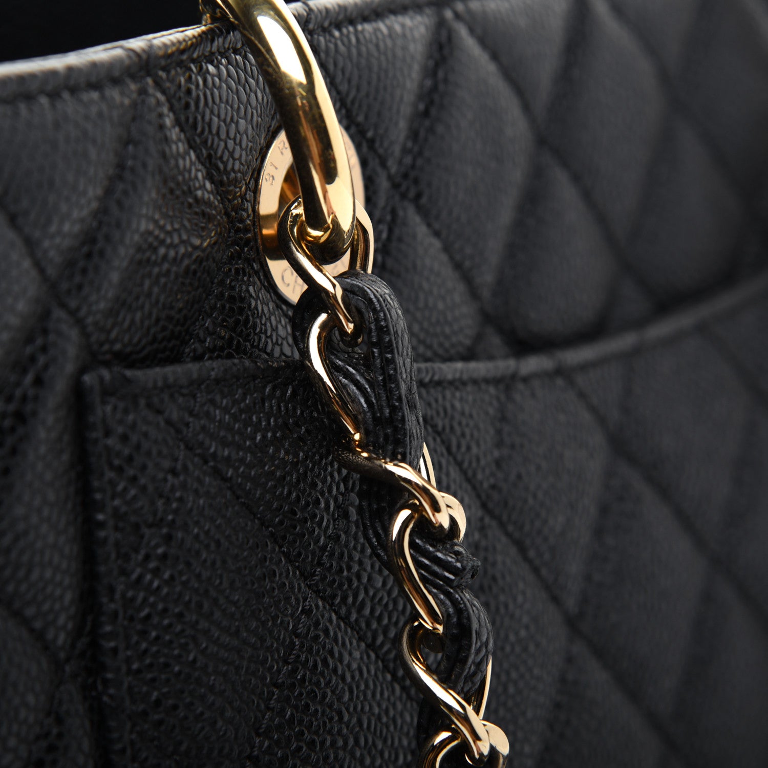 Chanel Caviar Quilted Grand Shopping Tote GST Black 27 of 28