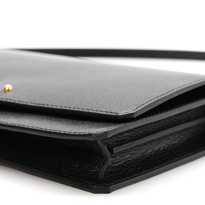 Hermes Chevre Chamkila Medor To Go Wallet  Black 10 of 11