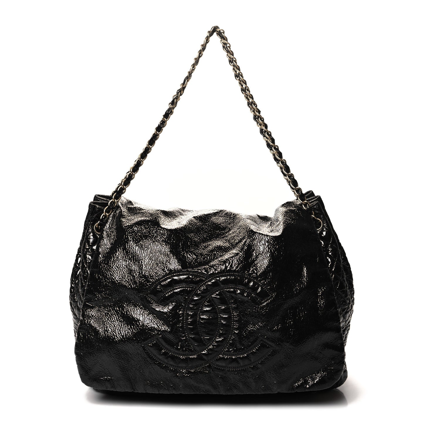 Vinyl XL Rock and Chain Flap Black