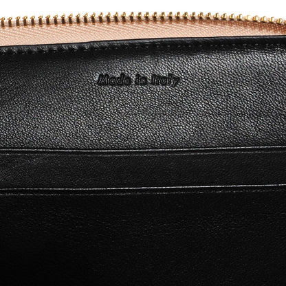 Celine Cotton Canvas Lambskin Striped Solo Clutch Pouch Multicolor 5 of 9