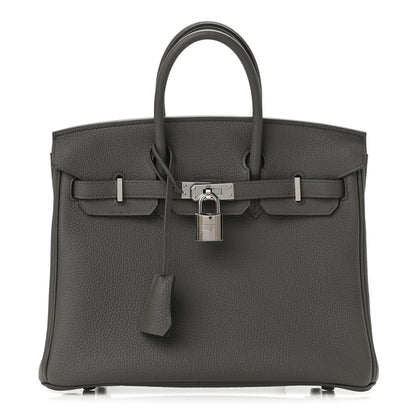 Hermes Togo Birkin 25 Etain 1 of 11