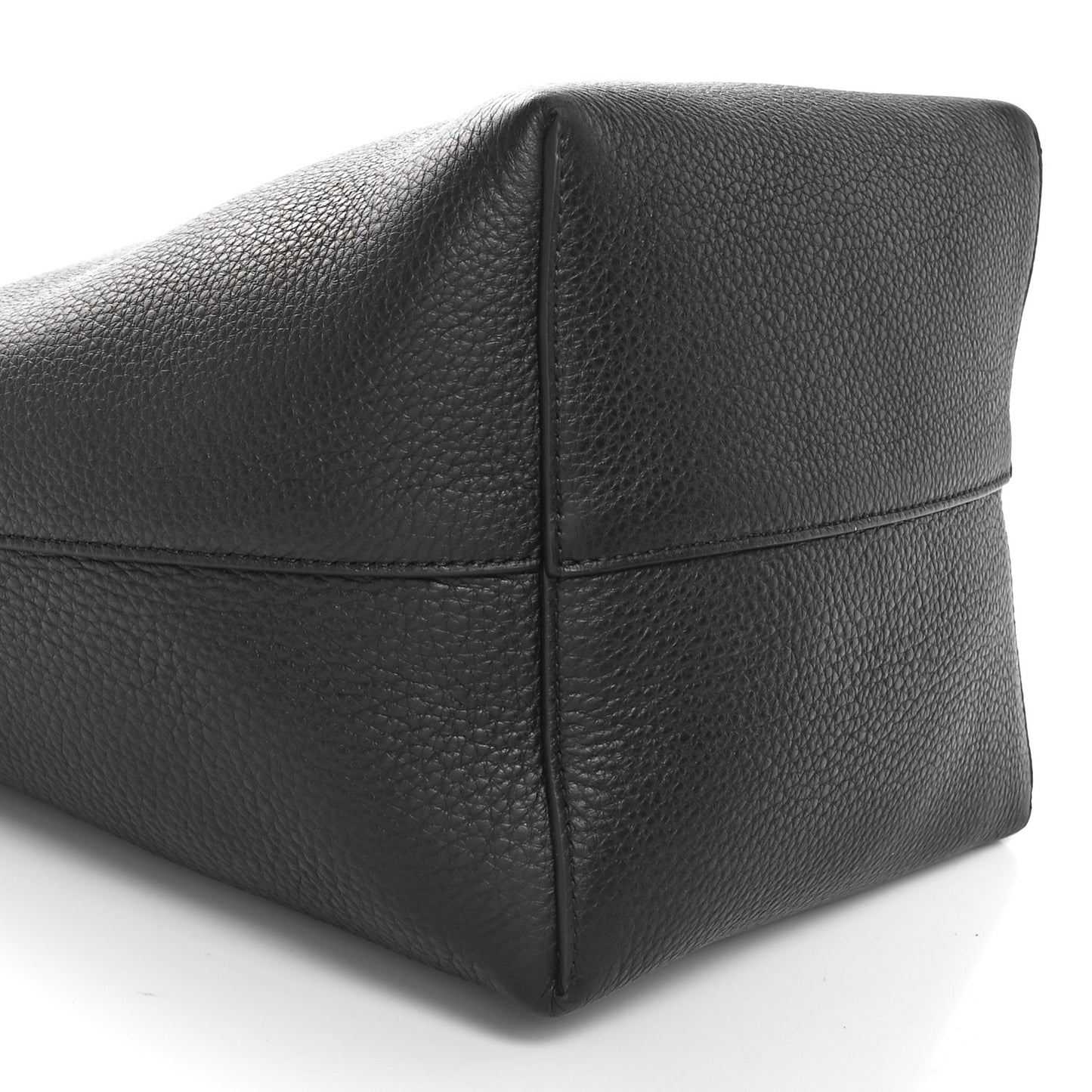 Grained Calfskin Medium N/S Park Tote Black