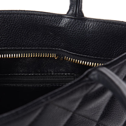 Chanel Caviar Quilted Medallion Tote Black 11 of 12