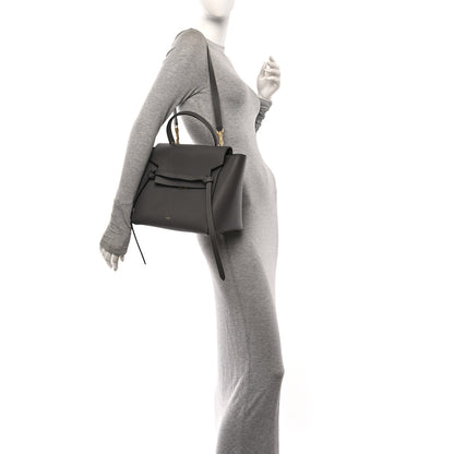 Celine Grained Calfskin Mini Belt Bag Grey 2 of 12