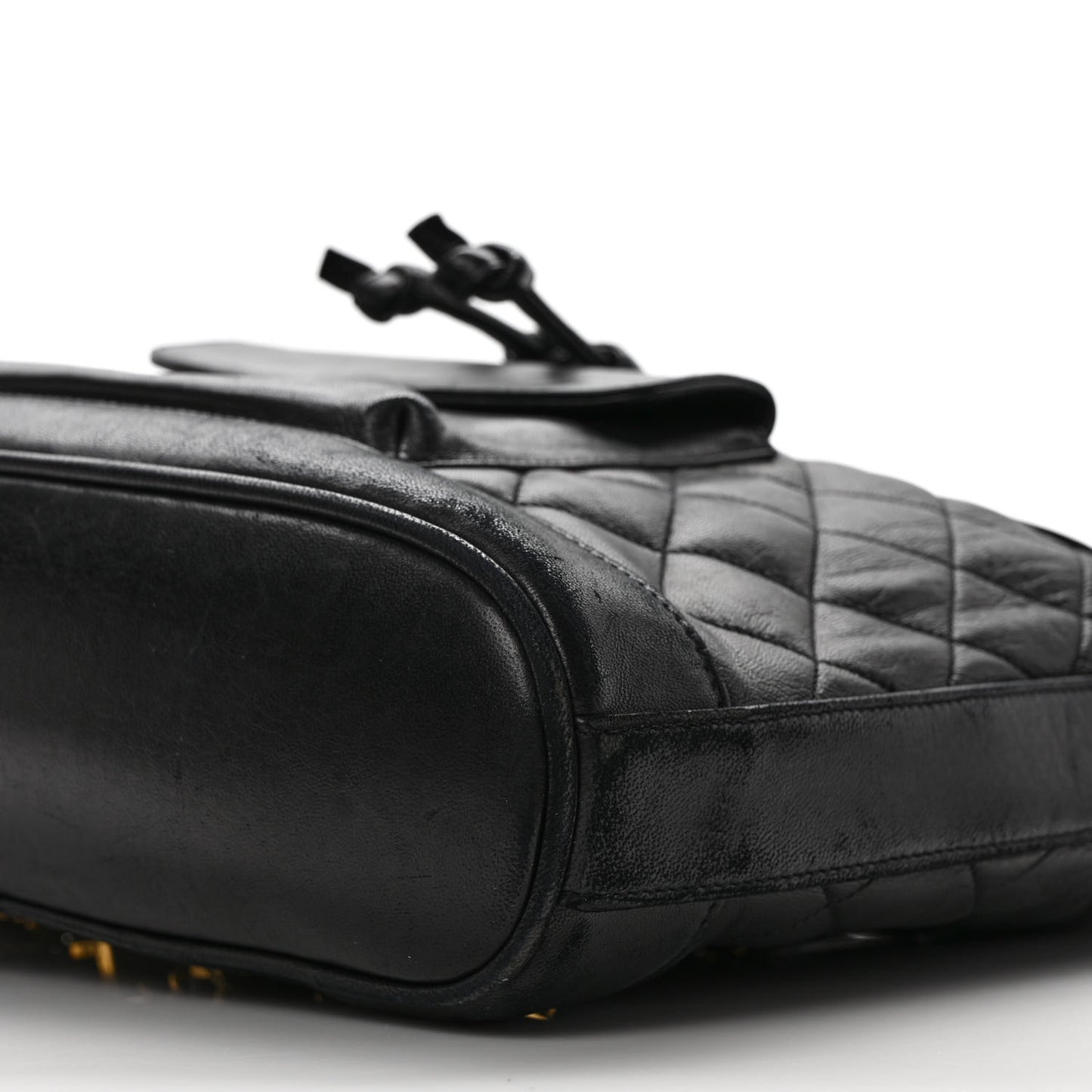 Lambskin Quilted CC Backpack Black