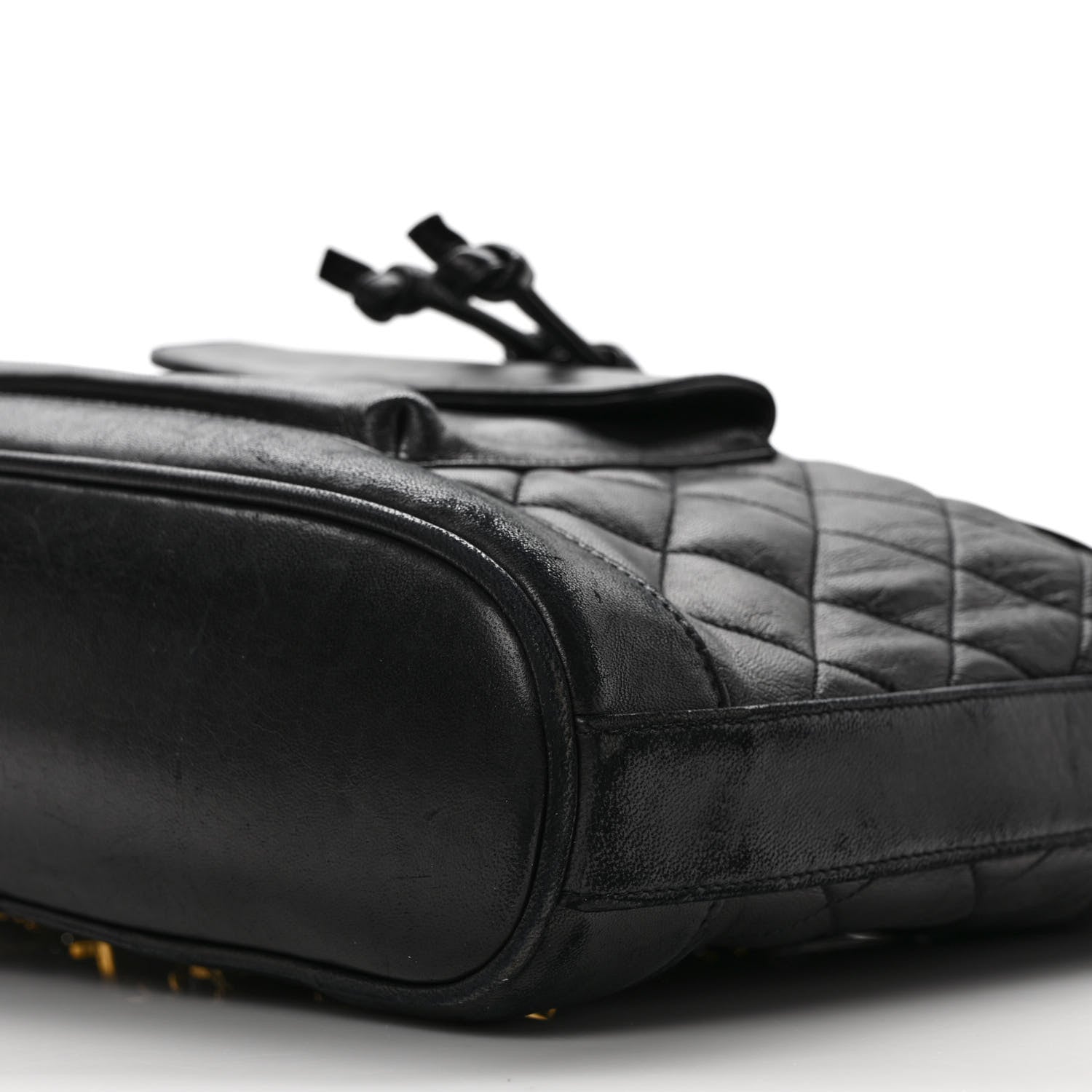 Chanel Lambskin Quilted CC Backpack Black 9 of 9