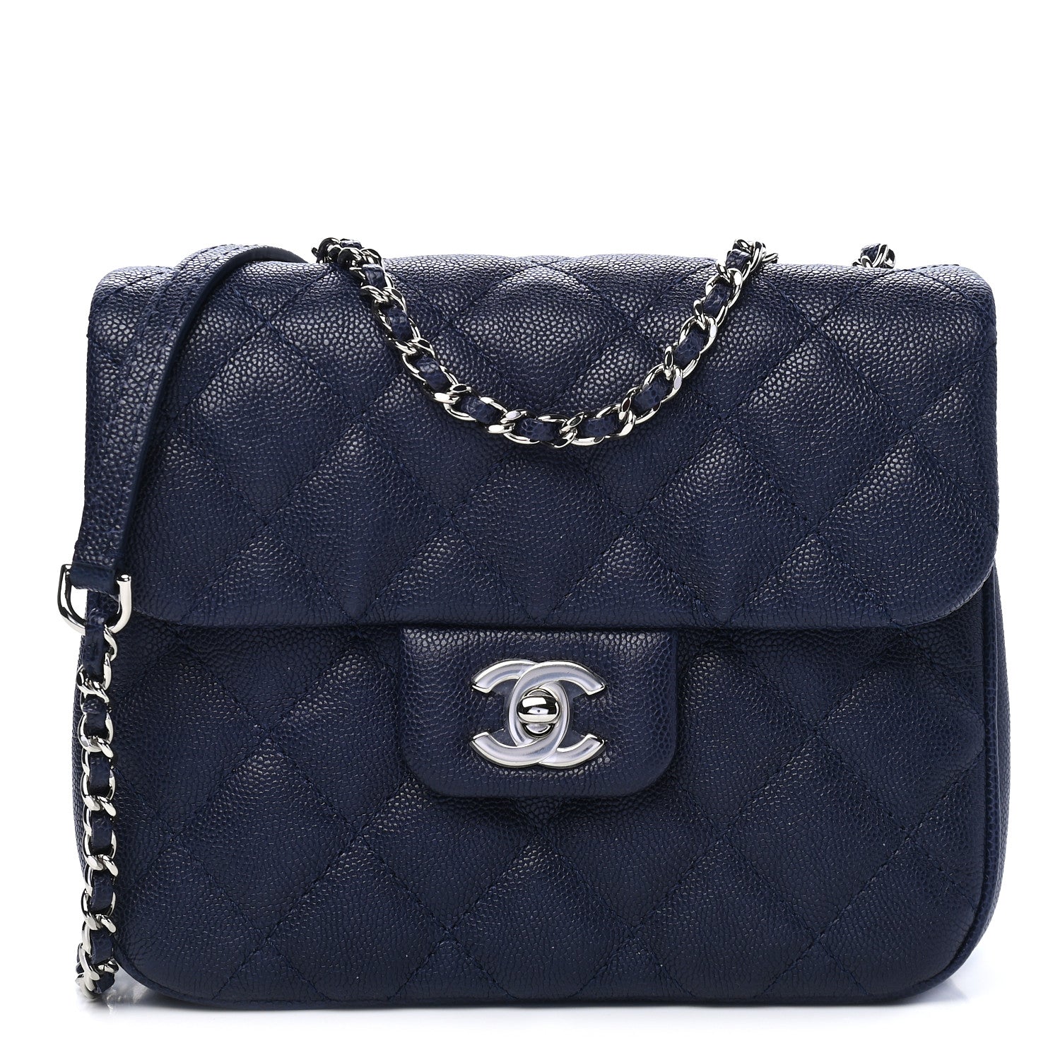 Chanel Caviar Quilted Small Urban Companion Flap Navy 1 of 8