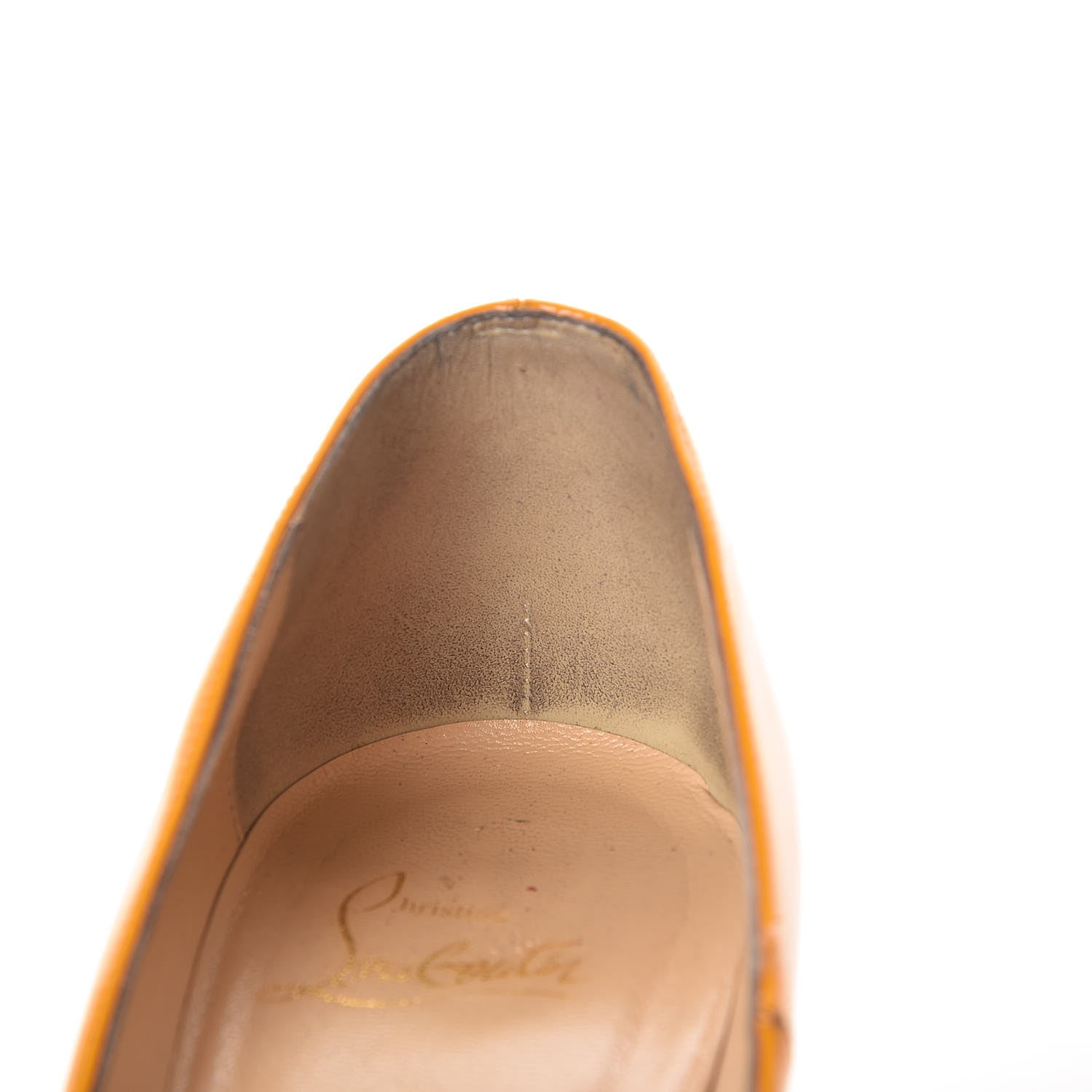 Christian Louboutin Patent So Kate 120 Pumps 38 Orange 12 of 17