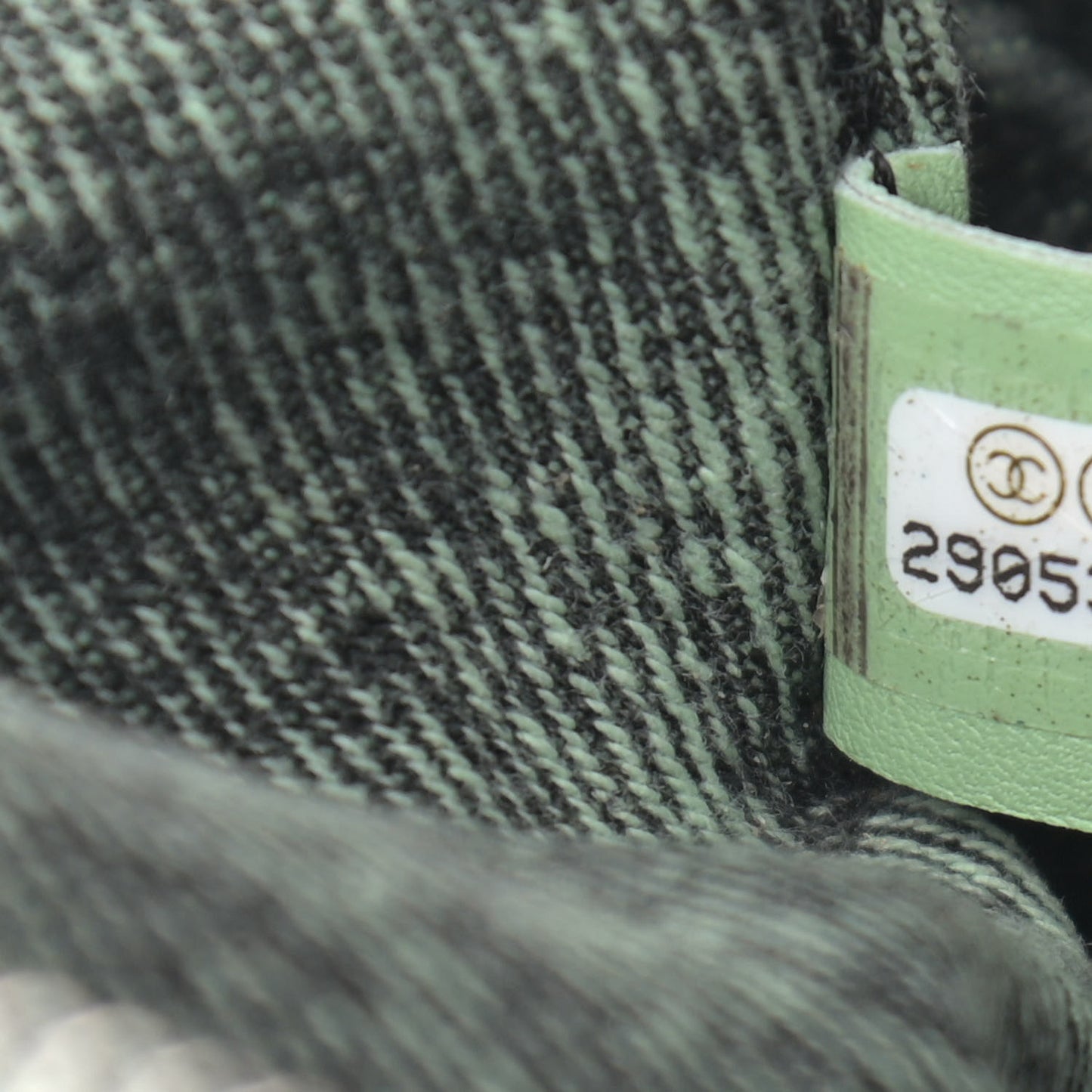 Denim Quilted Denimpression Waist Bag Green Black