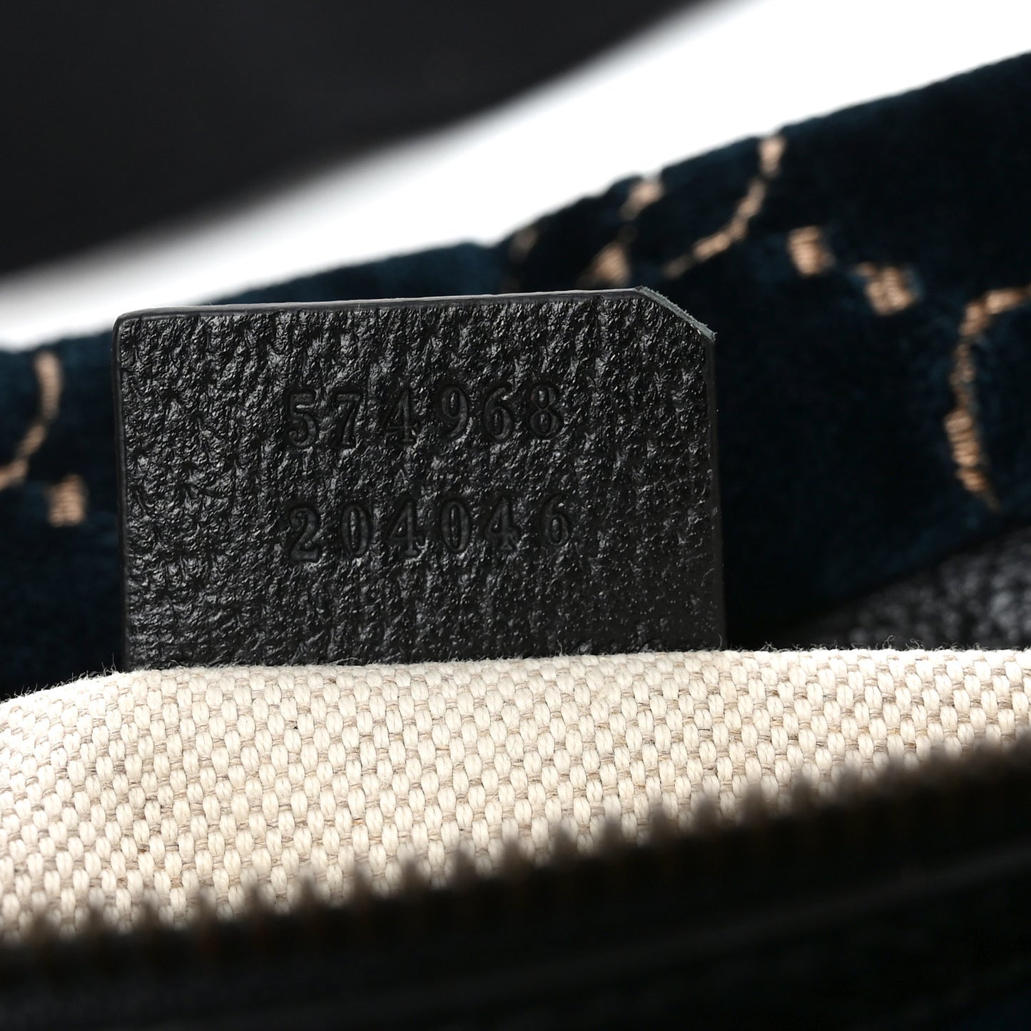 Velvet GG Monogram Web Belt Bag Blue Beige