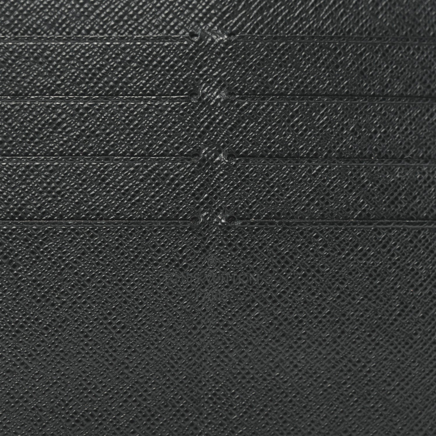 Louis Vuitton Calfskin Felicie Chain Wallet Card Holder Insert Black 6 of 7