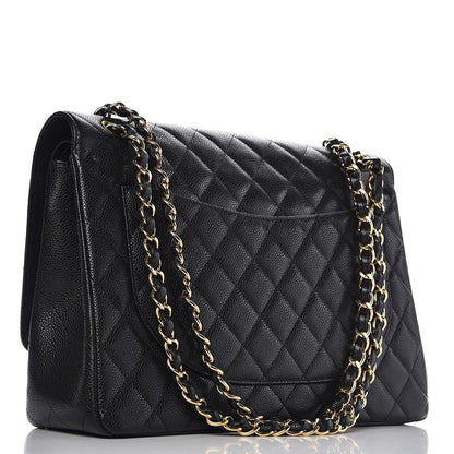 Chanel Caviar Quilted Maxi Double Flap Black 3 of 7