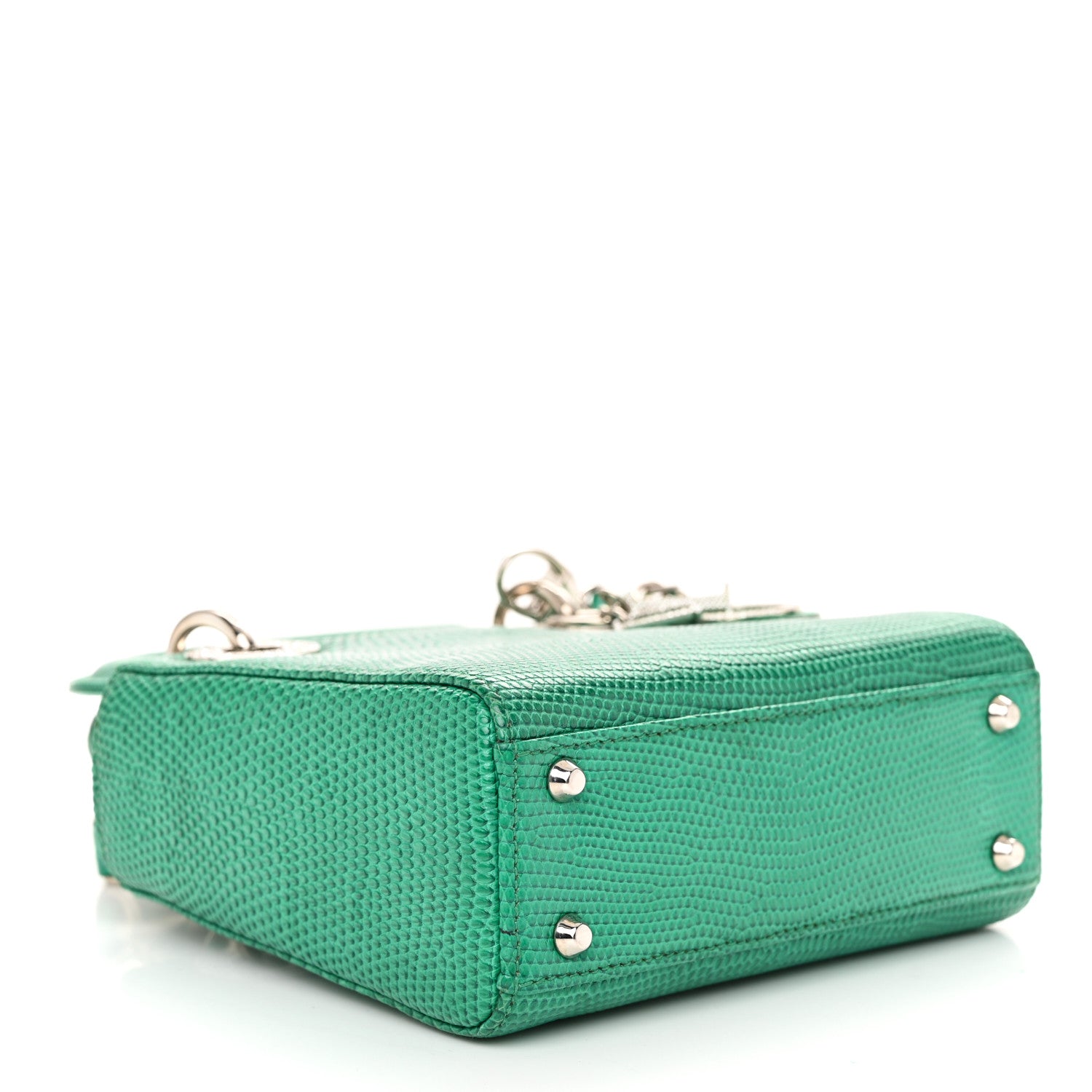 Christian Dior Lizard Swarovski Crystal Mini Lady Dior Green 5 of 13