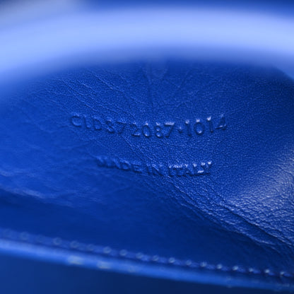 Saint Laurent Calfskin Monogram Baby Cabas Blue 6 of 13