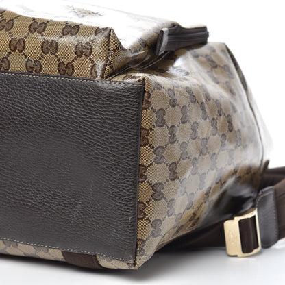Gucci Crystal Monogram Backpack Dark Brown 11 of 13
