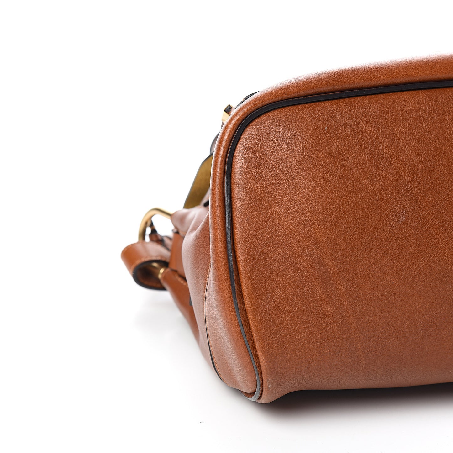 Calfskin Small Owen Flap Bag Caramel