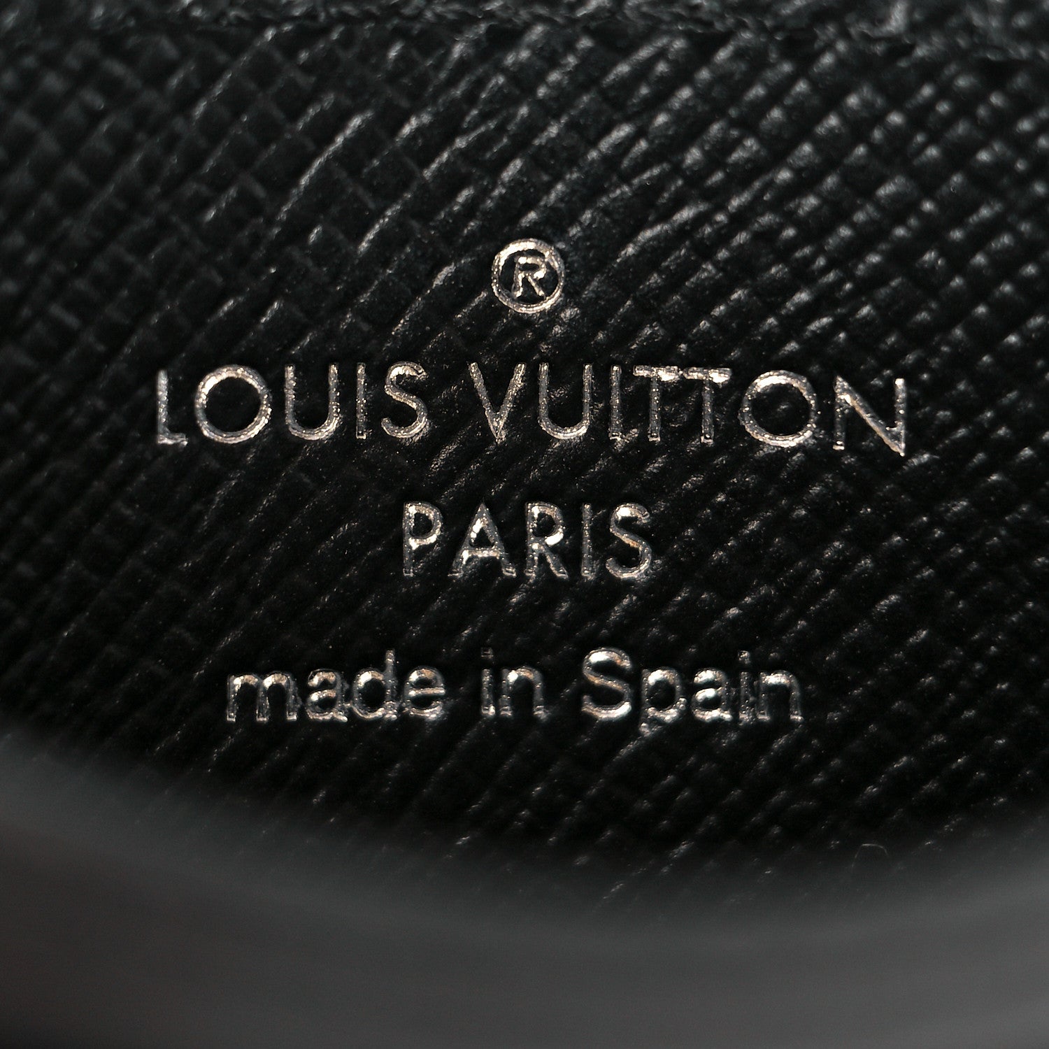 Louis Vuitton Epi Card Holder Black 6 of 9