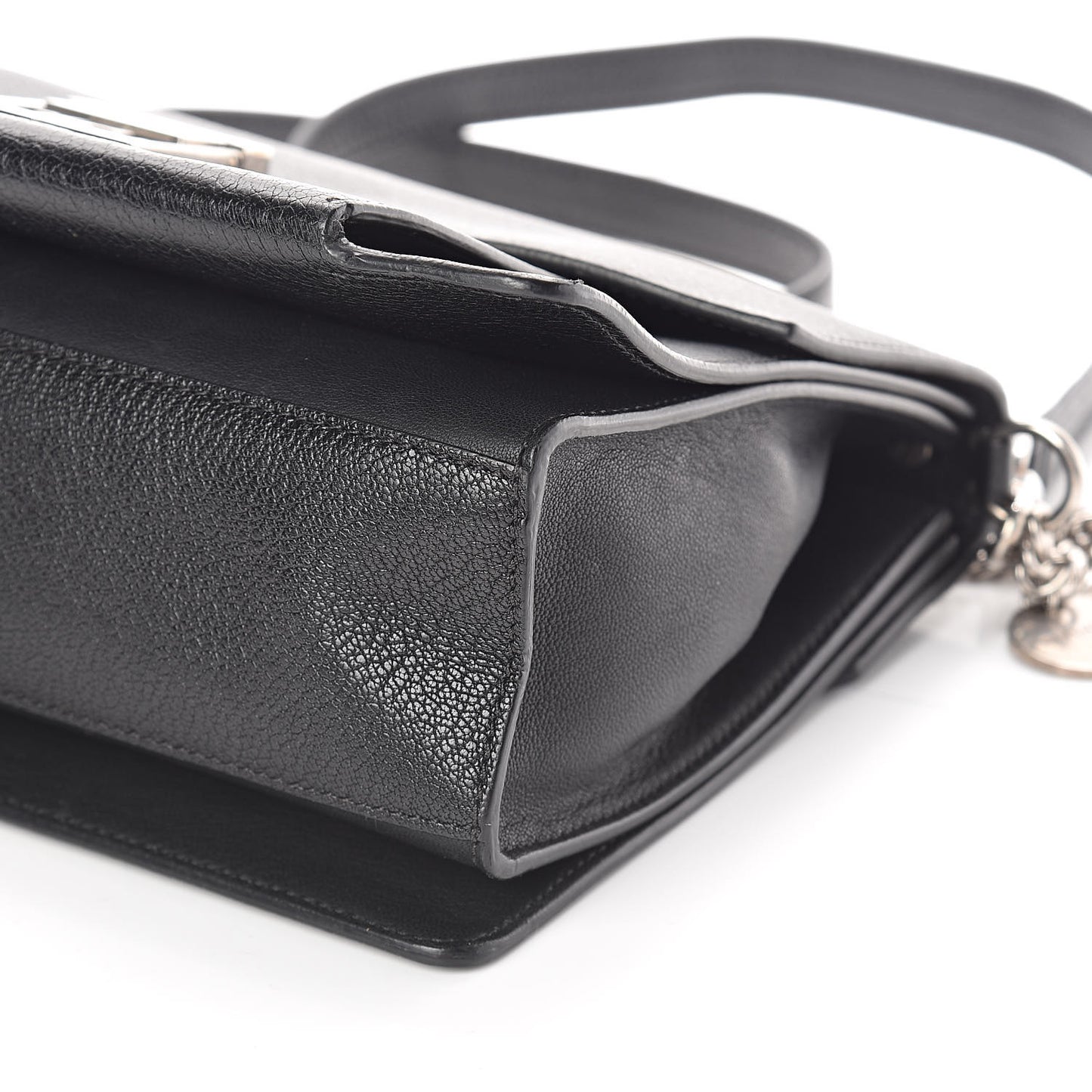 Sugar Goatskin Medium GV3 Shoulder Bag Black