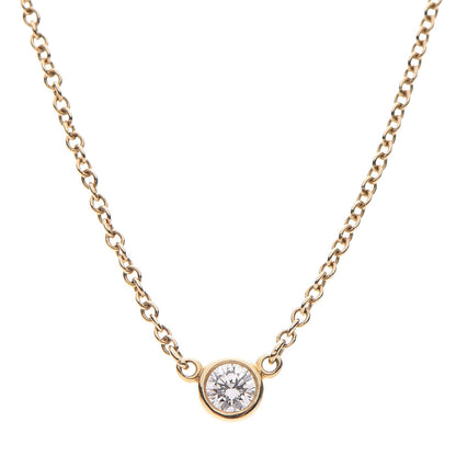 Tiffany 18K Yellow Gold Diamond .08ct Elsa Peretti Diamonds by the Yard Pendant Necklace 4 of 9