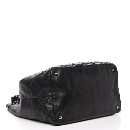 Chanel Calfskin Drawstring CC Bucket Bag Black 3 of 11