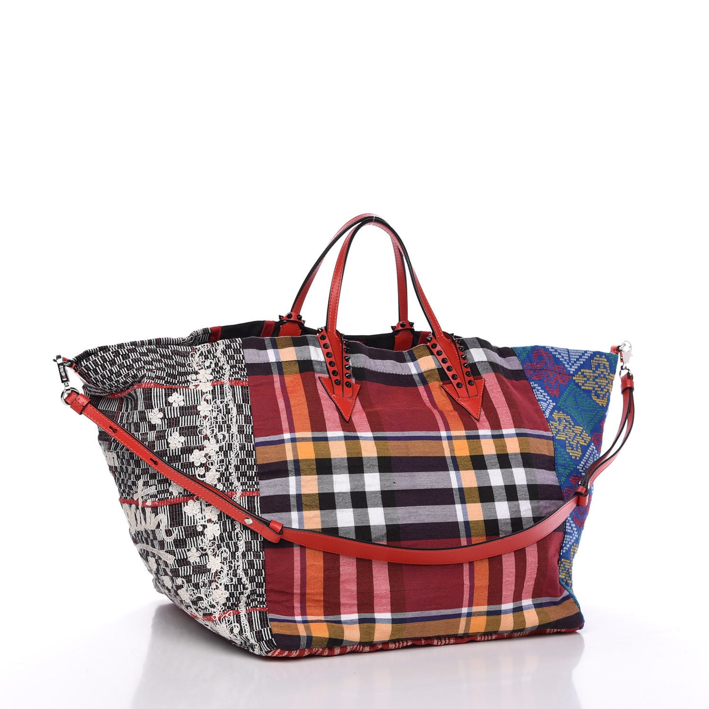 Satin Embellished Manilacaba Tote Multicolor