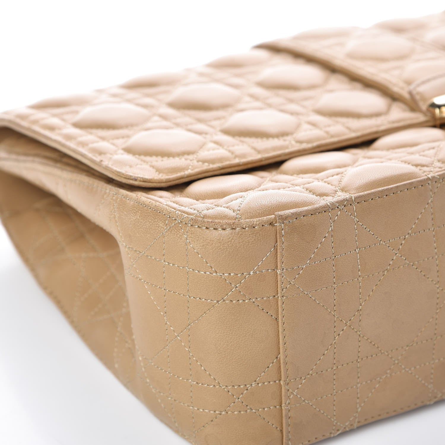 Christian Dior Lambskin Cannage Large Miss Dior Flap Beige 10 of 13