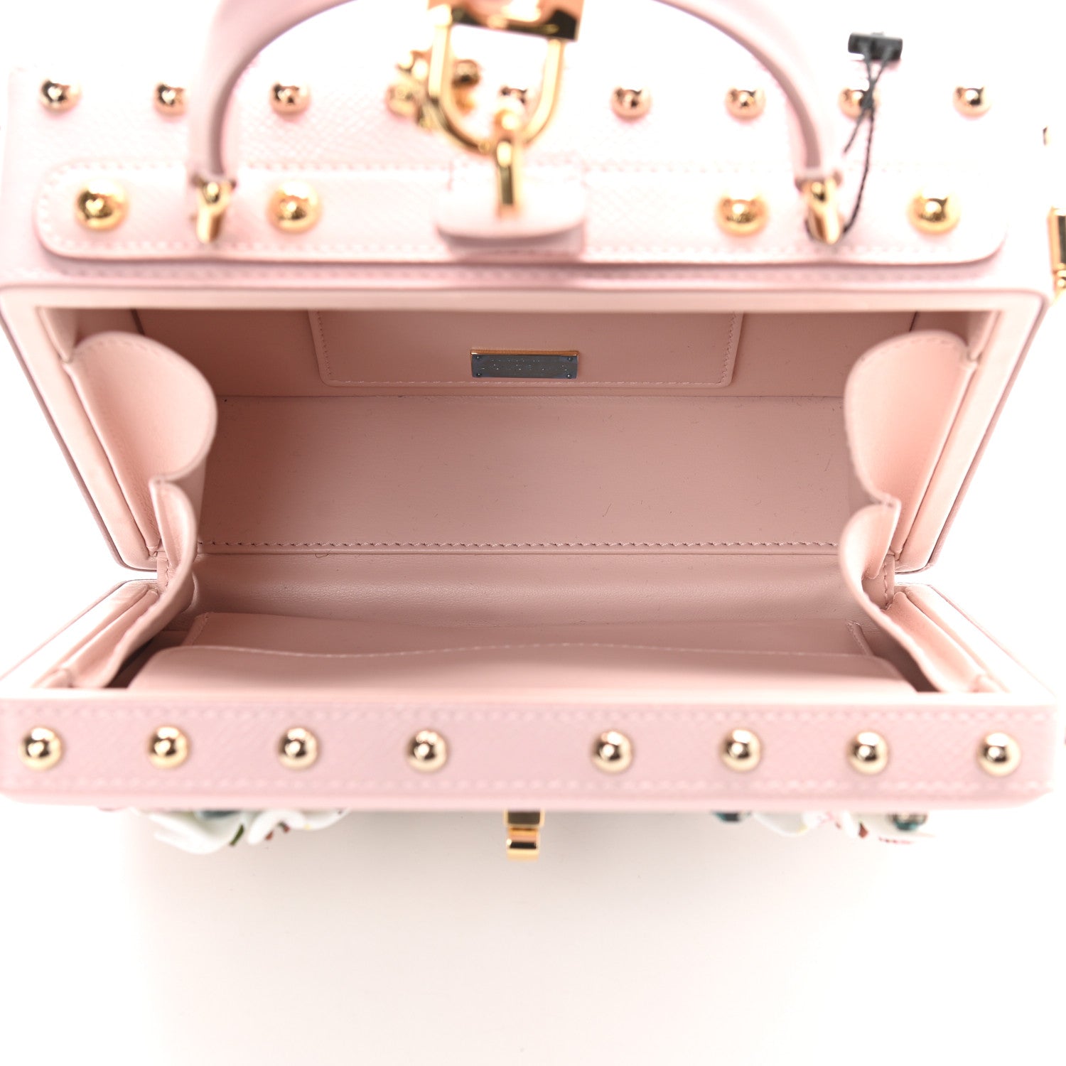 Dolce & Gabbana Dauphine Crystal Embellished Lily Box Bag Pink 5 of 8