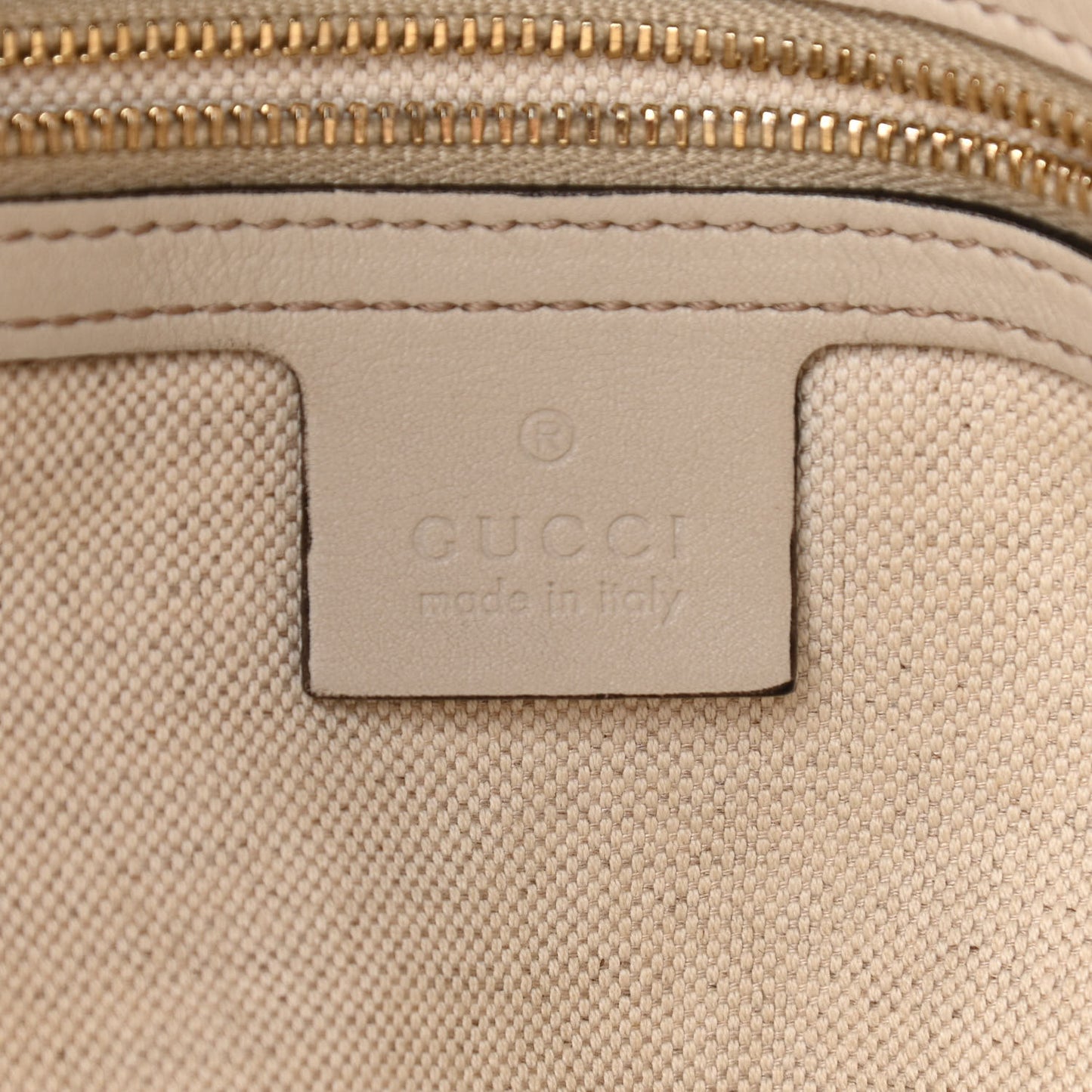 Guccissima Large Heart Bit Charm Top Handle Tote Off White