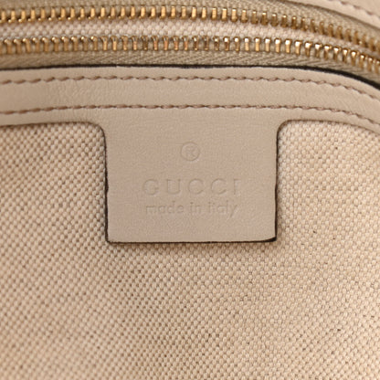 Gucci Guccissima Large Heart Bit Charm Top Handle Tote Off White 6 of 20