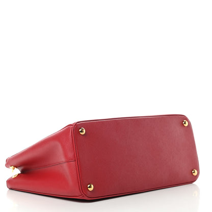 Prada Saffiano Medium Galleria Double Zip Tote Fuoco 4 of 15