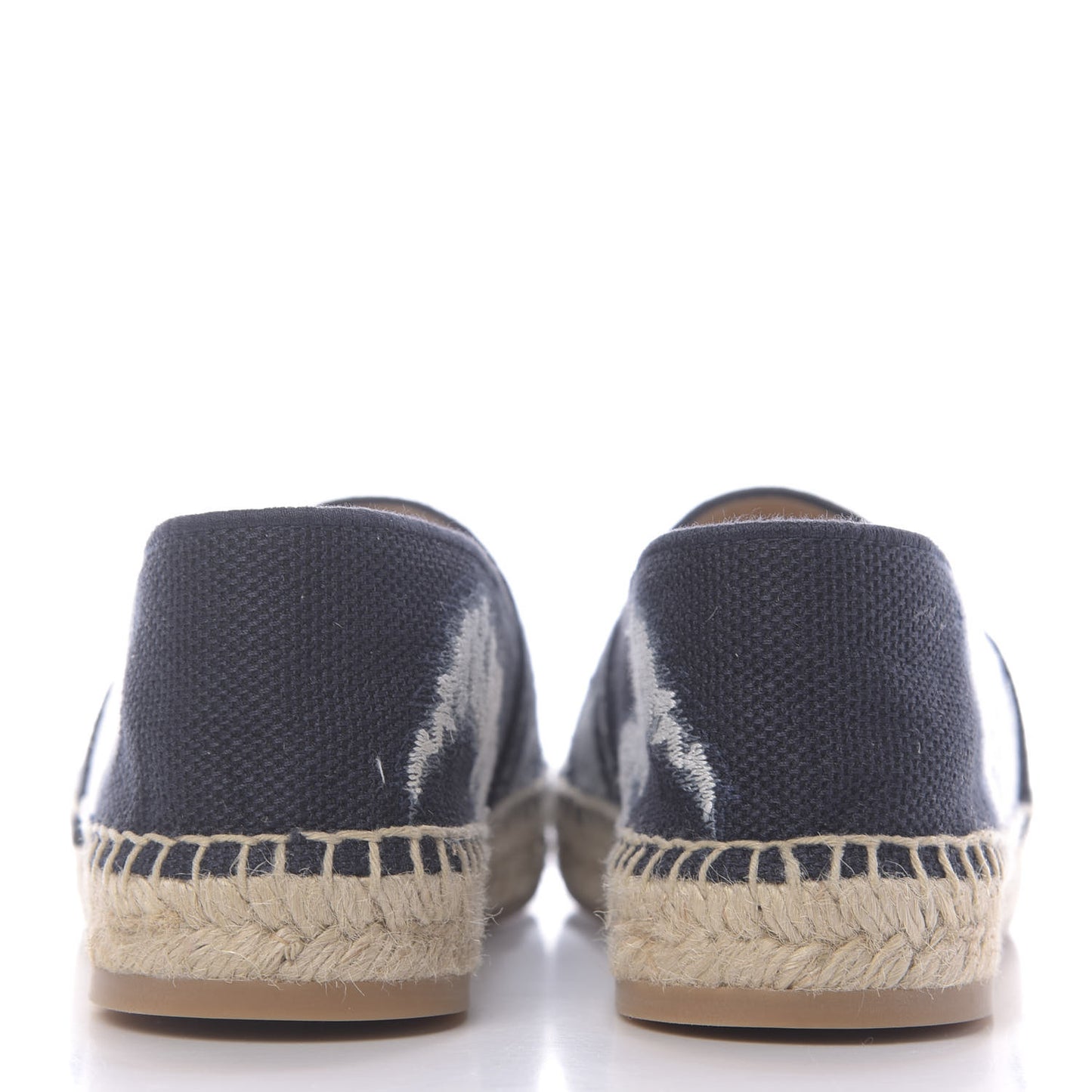 Canvas Tie and Dior Embroidered Granville 15mm Espadrilles 38.5 Denim