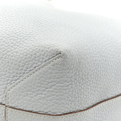 Hermes Veau Sikkim Taurillon Clemence Double Sens 36 Reversible Tote Bleu Pale Gris Perle 22 of 24