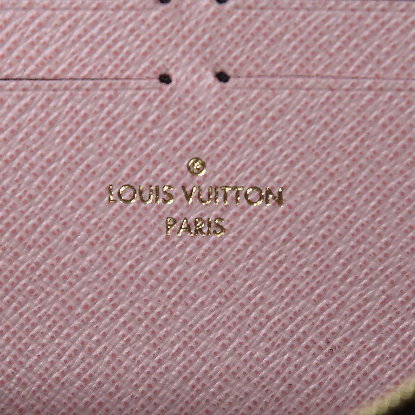 Monogram Clemence Wallet Rose Ballerine