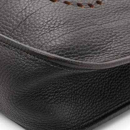 Hermes Taurillon Clemence Evelyne GM Chocolate 13 of 15