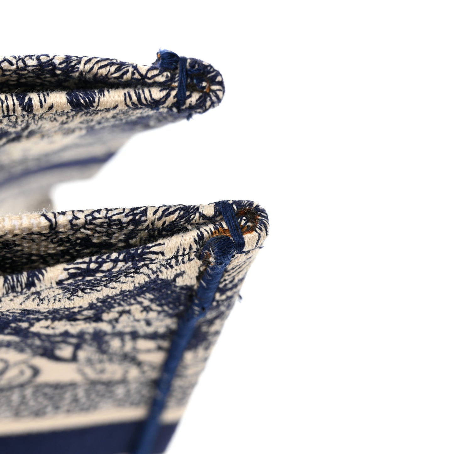 Canvas Embroidered Medium Dioriviera Toile De Jouy Book Tote Blue