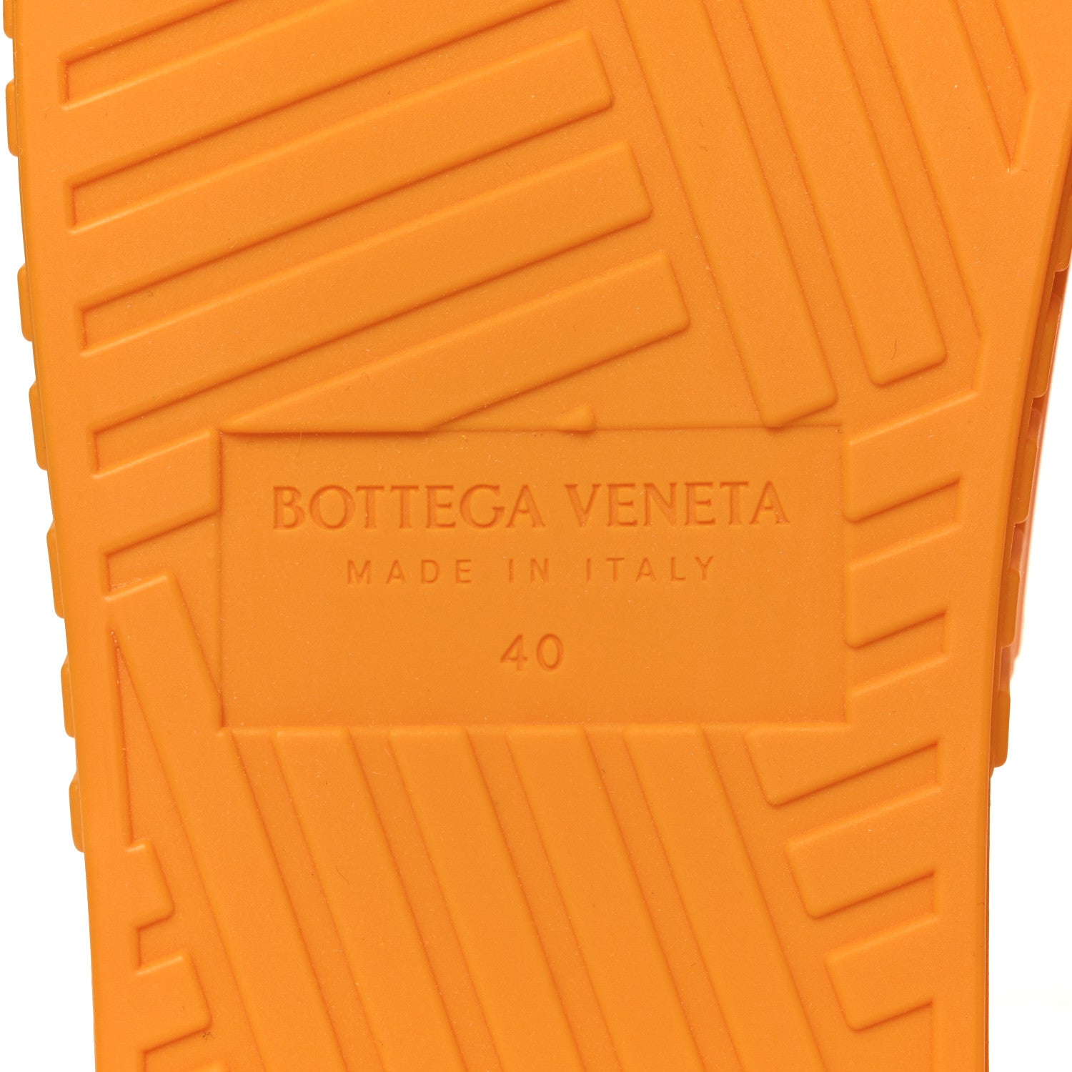 Bottega Veneta Rubber Carpet Slider Sandals 40 Tangerine 8 of 9