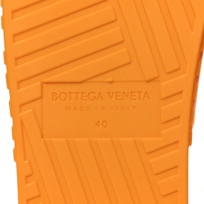Bottega Veneta Rubber Carpet Slider Sandals 40 Tangerine 8 of 9