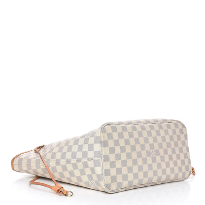 Louis Vuitton Damier Azur Neo Neverfull MM Rose Ballerine 5 of 22