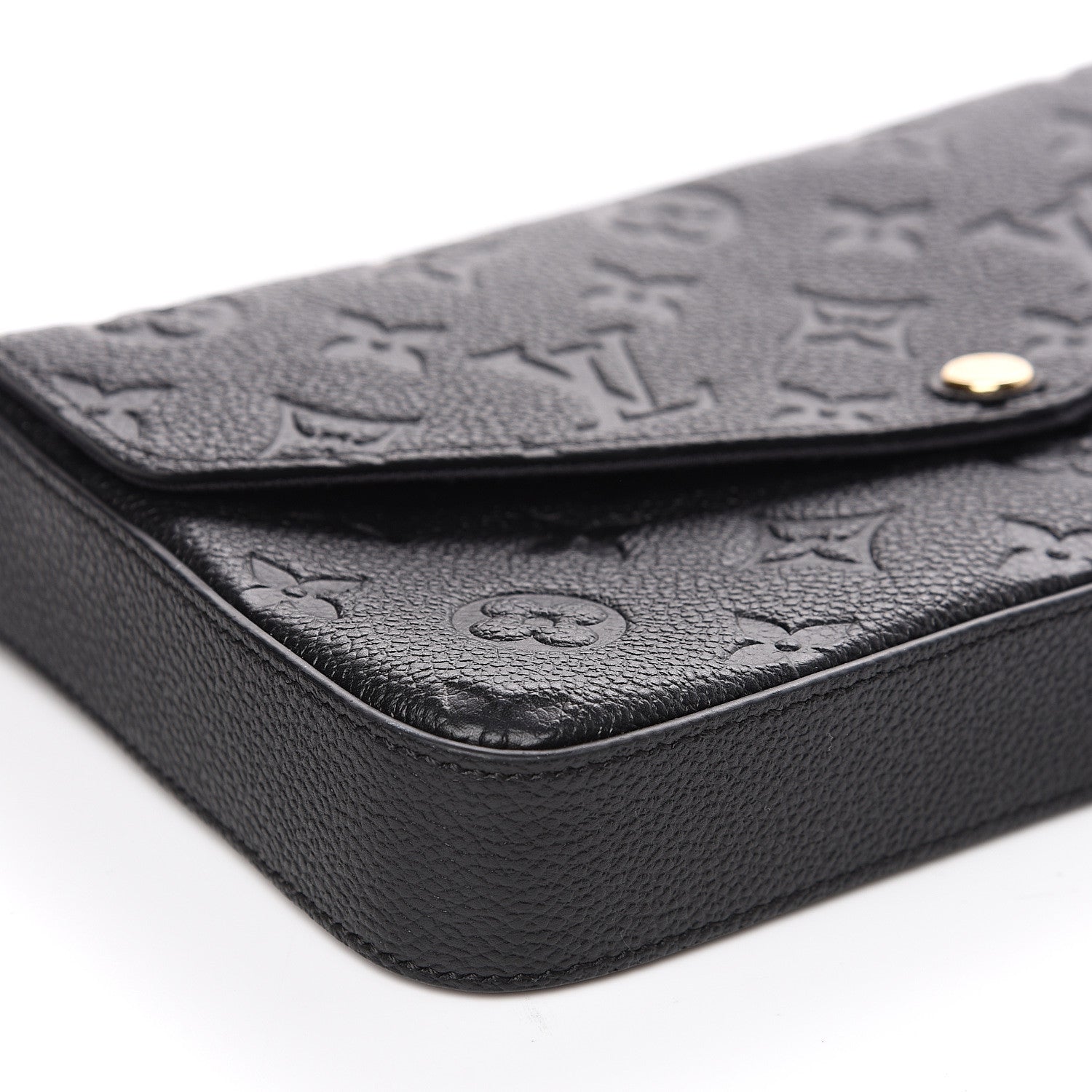 Louis Vuitton Empreinte Pochette Felicie Chain Wallet Black 7 of 10