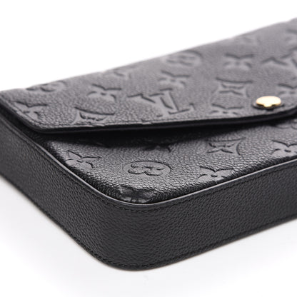 Louis Vuitton Empreinte Pochette Felicie Chain Wallet Black 7 of 10