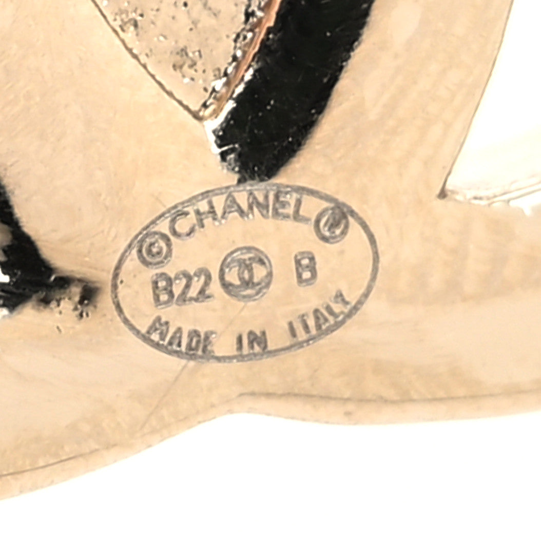 Chanel Metal Logo CC Turnlock Earrings Gold 4 of 4