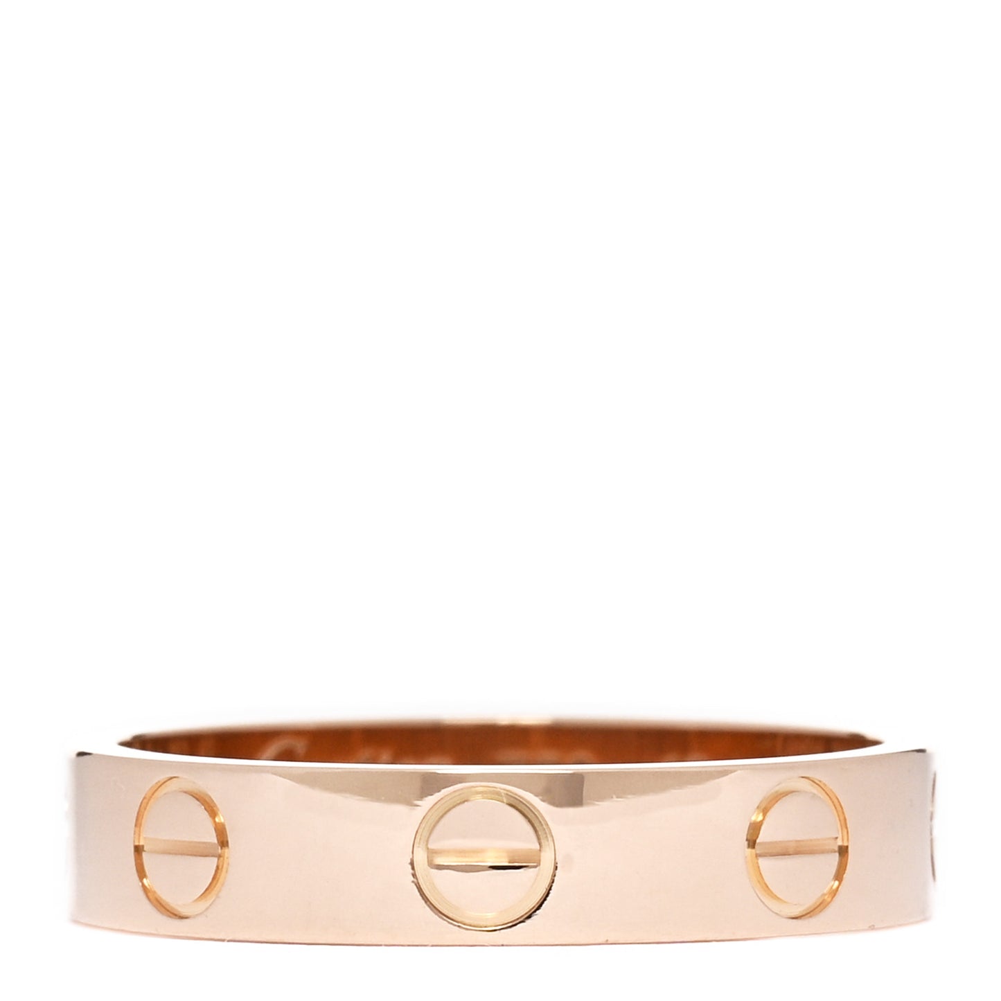 18K Pink Gold 3.5mm LOVE Wedding Band Ring 49 5