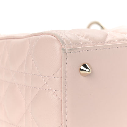 Christian Dior Lambskin Cannage Medium Lady Dior Light Pink 10 of 19
