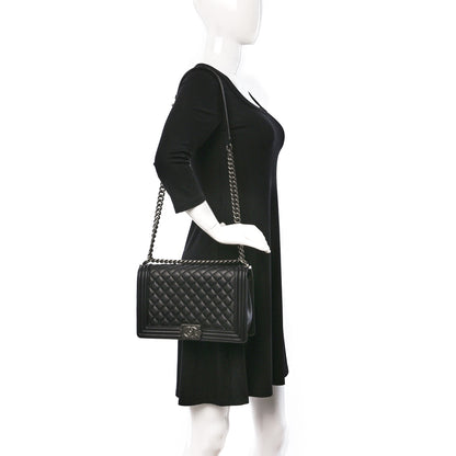 Chanel Caviar Quilted New Medium Boy Flap Black 2 of 10