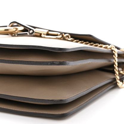 Chloe Calfskin Suede Medium Faye Shoulder Bag Motty Grey 10 of 10