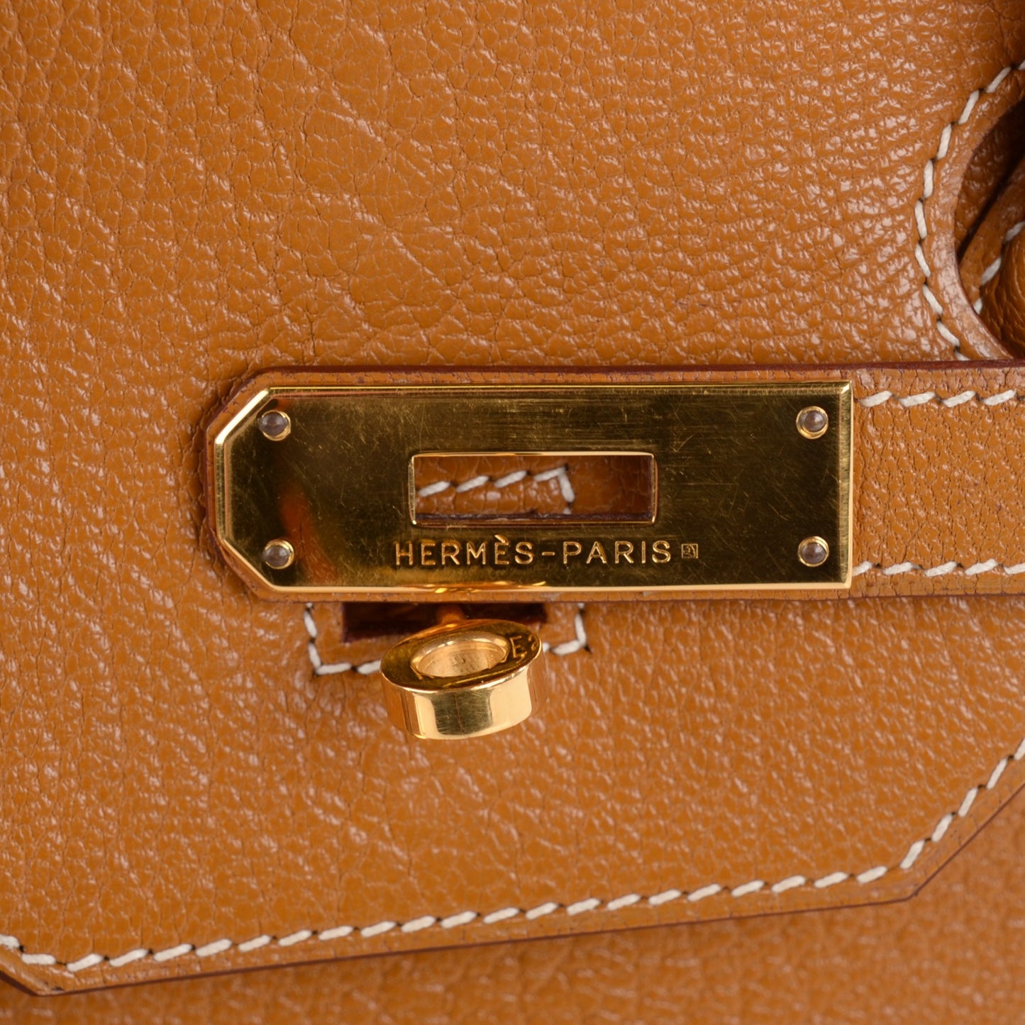 Chevre De Coromandel Birkin 35 Caramel