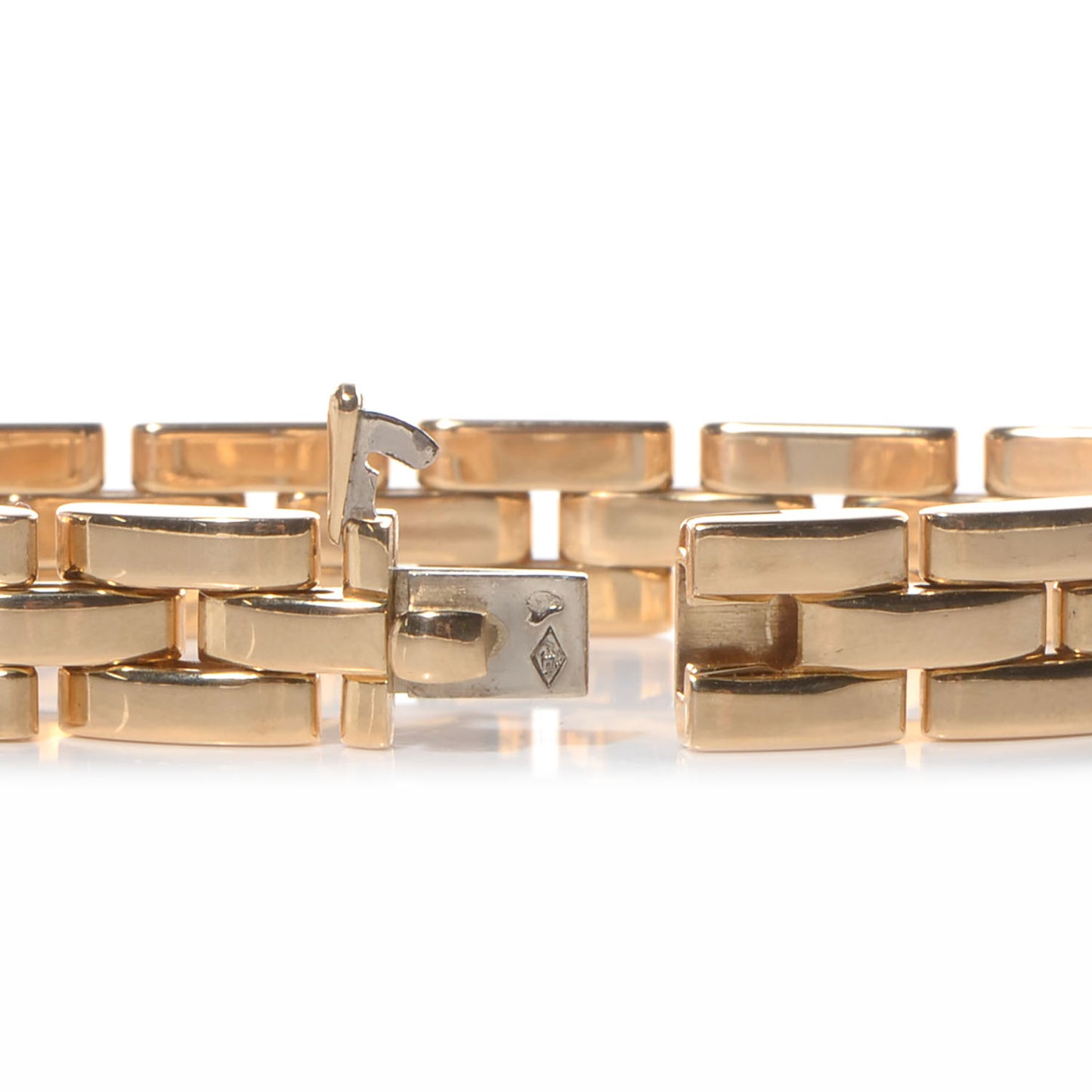 18K Yellow Gold Panthere Maillon 3 Link Bracelet