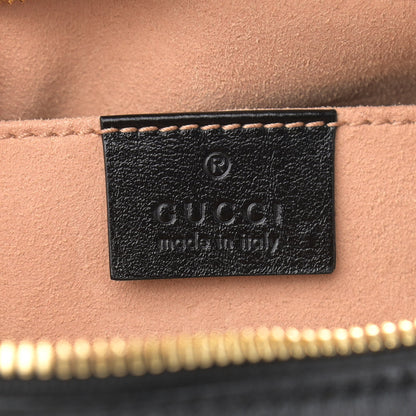Gucci Monogram Matelasse Diagonal Small GG Marmont Chain Shoulder Bag Beige Black 6 of 10
