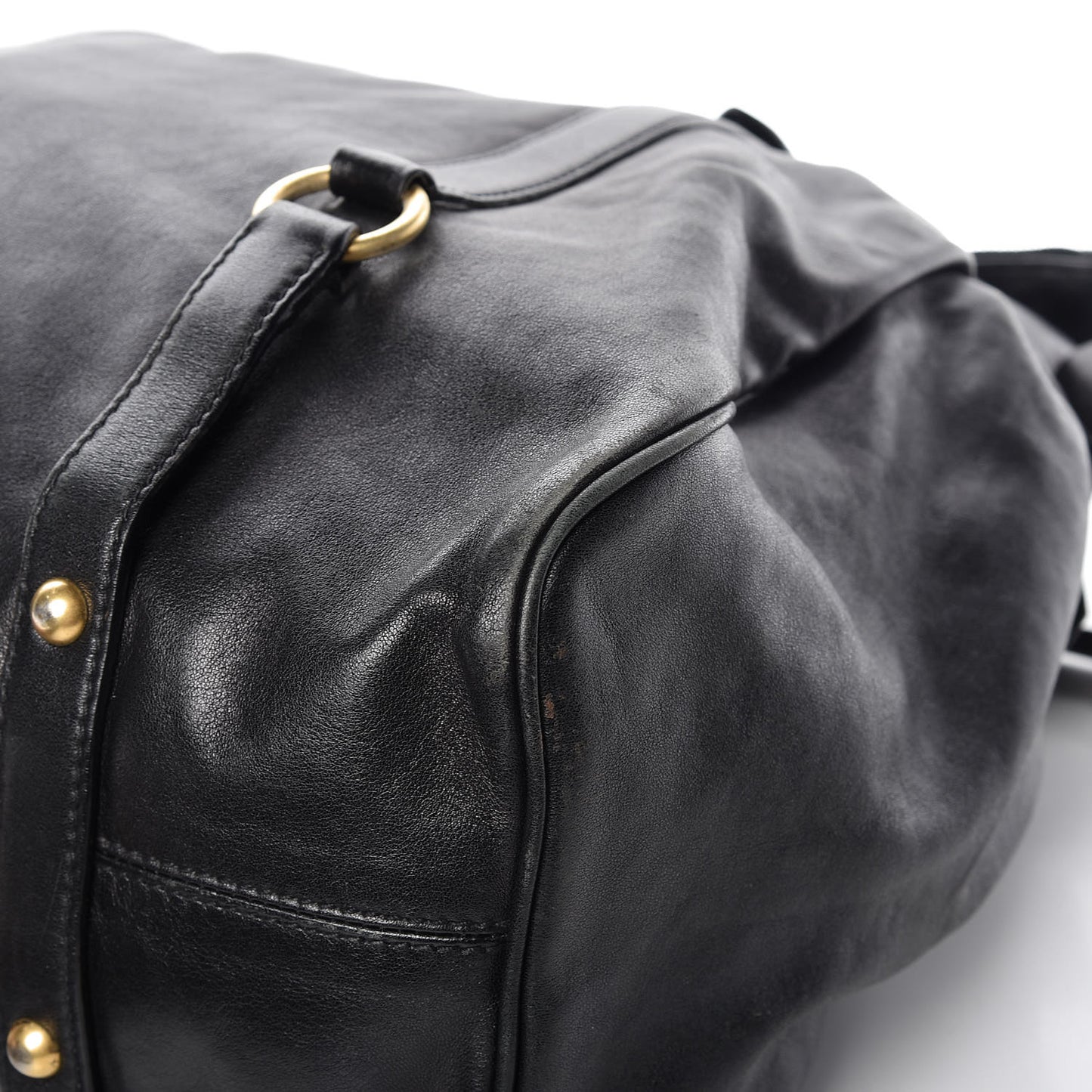 Vitello Bow Tote Black