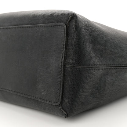 Burberry Grainy Calfskin Haymarket Check Medium Reversible Tote Black 15 of 23